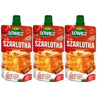 Łowicz Deser ryżowo-owocowy a'la szarlotka z cynamonem 100 g x 3 sztuk