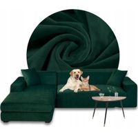 POKROWIEC NA NAROŻNIK KANAPĘ SOFĘ WELUR PREMIUM PLUSZ LEWY 3+3OS OEKO-TEX