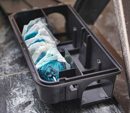 3X DUŻA STACJA DERATYZACYJNA KARMNIK Z NADRUKIEM NA MYSZY I SZCZURY na Arena.pl