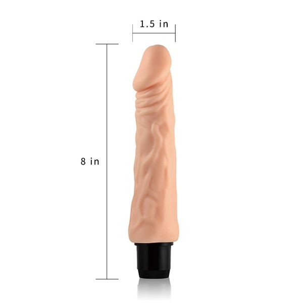 8'' Xtreme Feel Cyberskin Vibrator zdjęcie 6