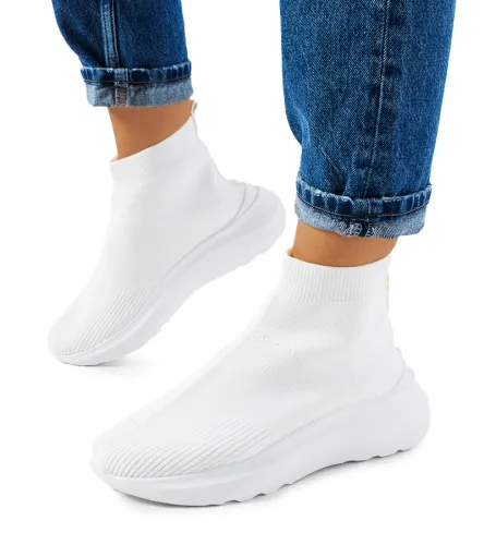 Białe wysokie sneakersy Jennifer 36 na Arena.pl