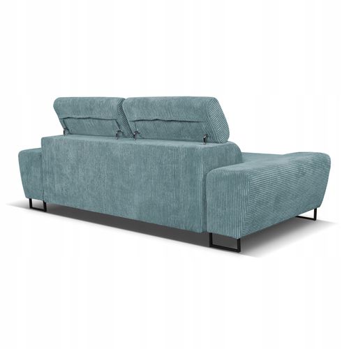 Sofa kanapa Savio salon Family meble jasny zielony sztruks reg zagłówek na Arena.pl