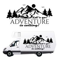 NAKLEJKA NA SAMOCHÓD wodoodporna góry KAMPER przyczepę kempingową 140 cm