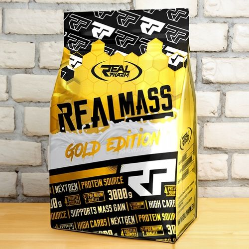 GAINER białko węglowodany Real Pharm Real Mass białko 3kg CIASTECZKOWY na Arena.pl