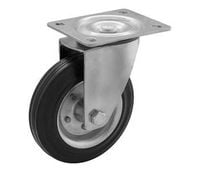 Zestaw obrotowy fi 100 mm - koło metalowo - gumowe