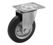 Zestaw obrotowy fi 100 mm - koło metalowo - gumowe