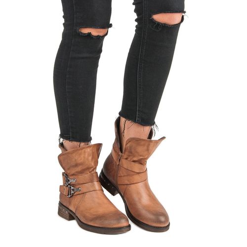 Brązowe Botki Workery r.40 na Arena.pl