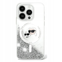 Etui KARL LAGERFELD Hardcase Liquid Glitter Choupette Magsafe do iPhone 16