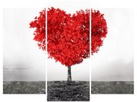 OBRAZ RED TREE OF LOVE CZERWONE DRZEWO