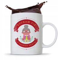 Kubek Dla Babci Na Imieniny Kocham Cię Z Nadrukiem Ze Zdjęciem