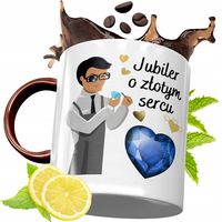 Kubek Bordowy Dla Jubilera Na Urodziny Prezent Z Nadrukiem Ze Zdjęciem
