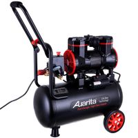 kompresor bezolejowy auarita 24l 2-tłokowy 1450w 8 bar - mobilny