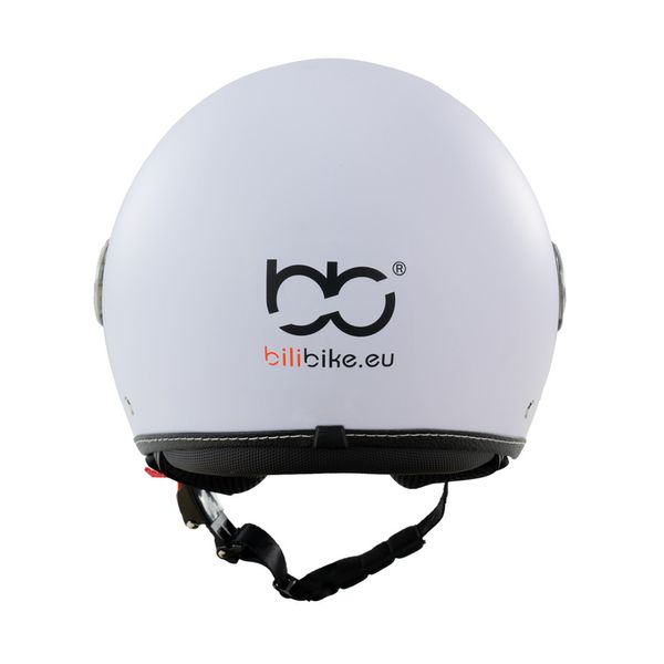 Kask na skuter motocyklowy otwarty BB 592 L biały mat zdjęcie 7