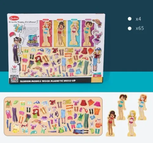 MAGNETYCZNA GRA UBIERANKA UKŁADANKA PUZZLE MONTESSORI na Arena.pl