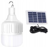 LAMPA SOLARNA ZARÓWKA KEMPINGOWA DO KAMPERA POD NAMIOT OGRODOWA NA TARAS