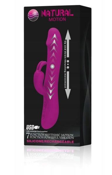 Wibrator Króliczek Ruch Posuwisty 2X7 Trybów 20Cm zdjęcie 11