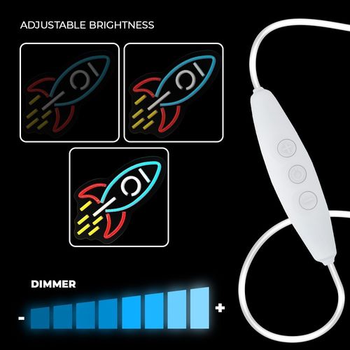 Neon PLEXI LED RAKIETA multikolor NNE18 Neolia na Arena.pl