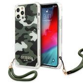 Etui Guess do iPhone 12, iPhone 12 Pro, Zielony