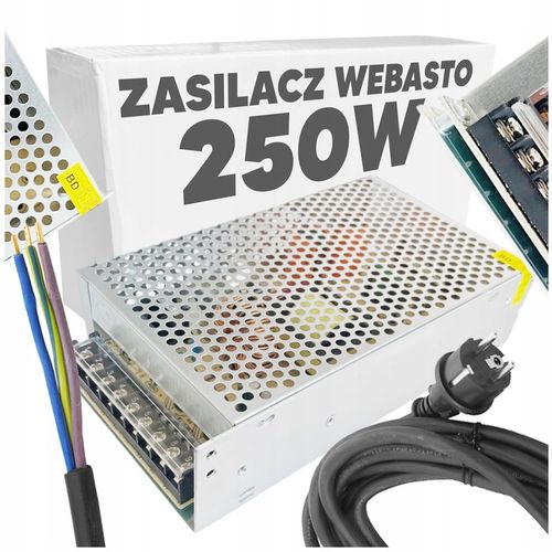 ZASILACZ DO WEBASTO DEWASTO NAGRZEWNICY 12V 20A 250W + PRZEWÓD na Arena.pl