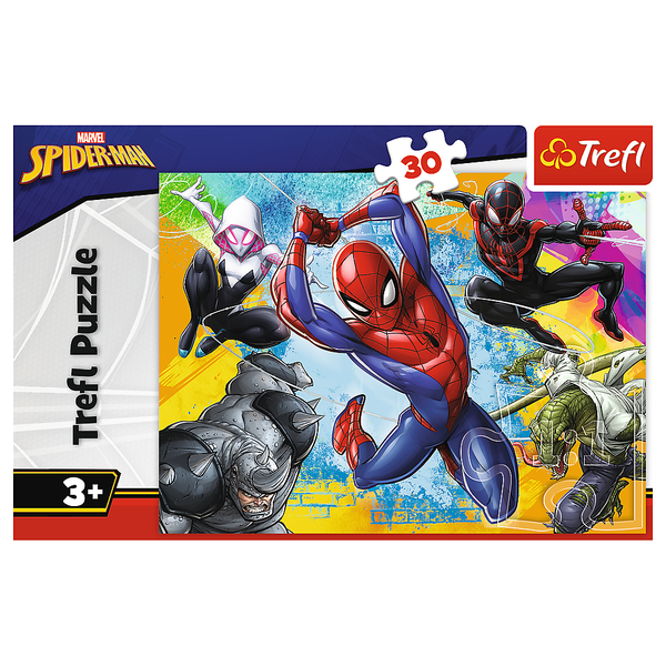 Puzzle - 30 - Kolory Spider-Man'a - Disney Marvel Spiderman - Trefl 18307 zdjęcie 3