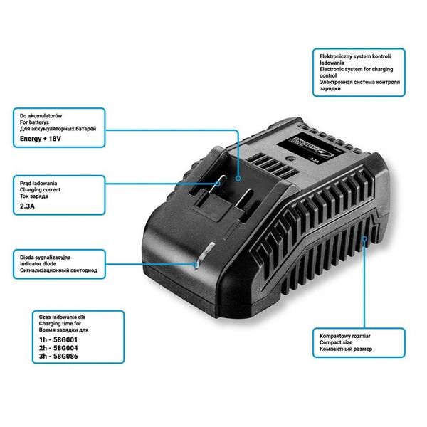 ŁADOWARKA DO AKUMULATORÓW ENERGY+ - T 58G002 zdjęcie 7