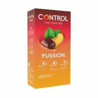 control fusion 12 szt. prezerwatywy zapachowe mix kolorow 54 mm