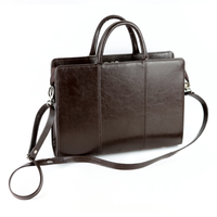 512 Damski skórzany kuferek mały - brąz KEMER