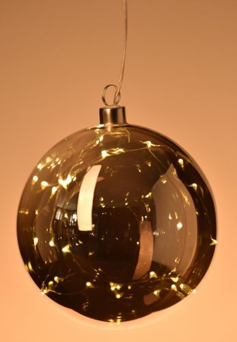 Szara bombka LED 15cm # na Arena.pl