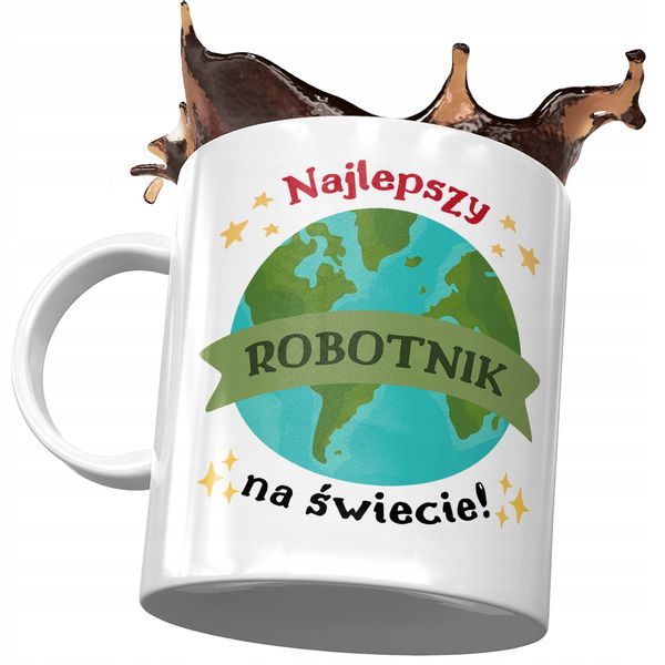 Dla Robotnika Kubek Na Urodziny Na Prezent Z Nadrukiem Ze Zdjęciem zdjęcie 1