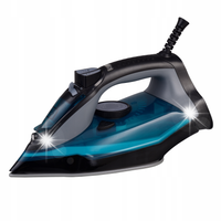 Żelazko 2800W niebieskie Ceramiczna stopa prasowanie parowe w pionie parą