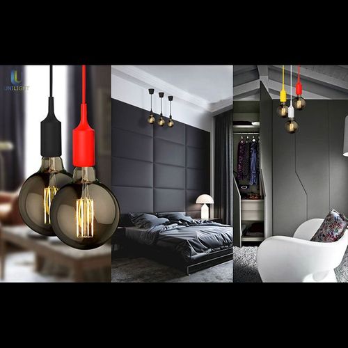 Lampa wisząca E27 - czarna- 1m na Arena.pl