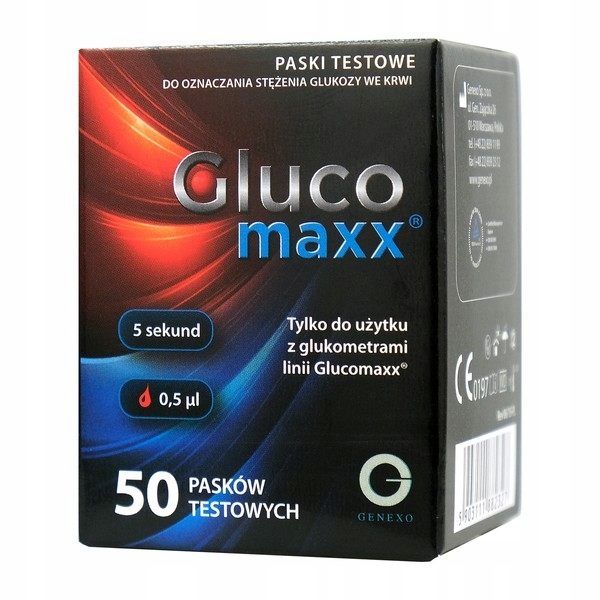 Paski testowe Genexo Glucomaxx 50 sztuk plus zdjęcie 3