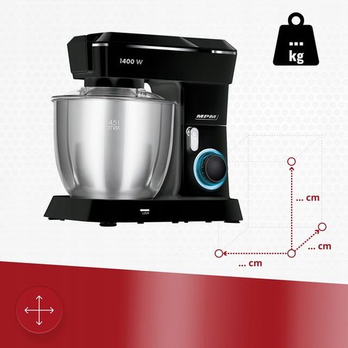 Robot planetarny kuchenny 3w1 mocny 3000W czarny MPM MRK-24 na Arena.pl