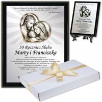 PREZENT na ROCZNICĘ ŚLUBU JUBILEUSZ 1 20 25 30 35 40 45 50 55 60 C +pudełko