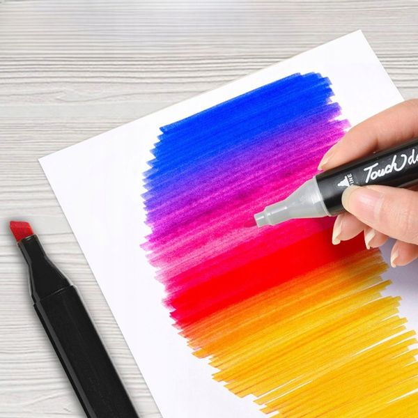 MARKERY ALKOHOLOWE DWUSTRONNE FLAMASTRY MAZAKI PISAKI 262 KOLORY DLA DZIECI zdjęcie 8