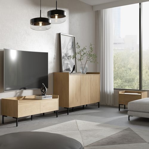 Szafka RTV stojąca Liam 120 Dąb Cremona na Arena.pl