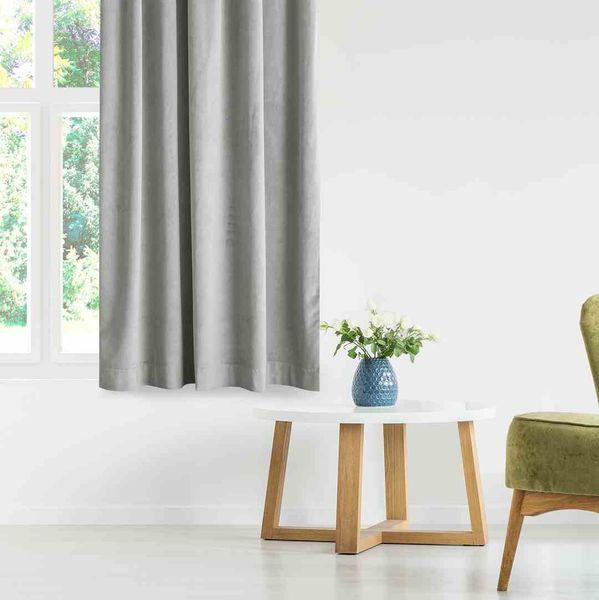 CURT/AH/VELVET/EYELETS/SILVER/140X245/1PC zdjęcie 5
