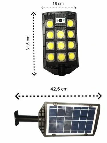Lampa solarna uliczna 1000W z funkcją on/off Pilot na Arena.pl