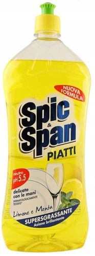 Spic Span Płyn Do Mycia Naczyń 1000 Ml Lemon & Mint Lemonka I Mięta na Arena.pl