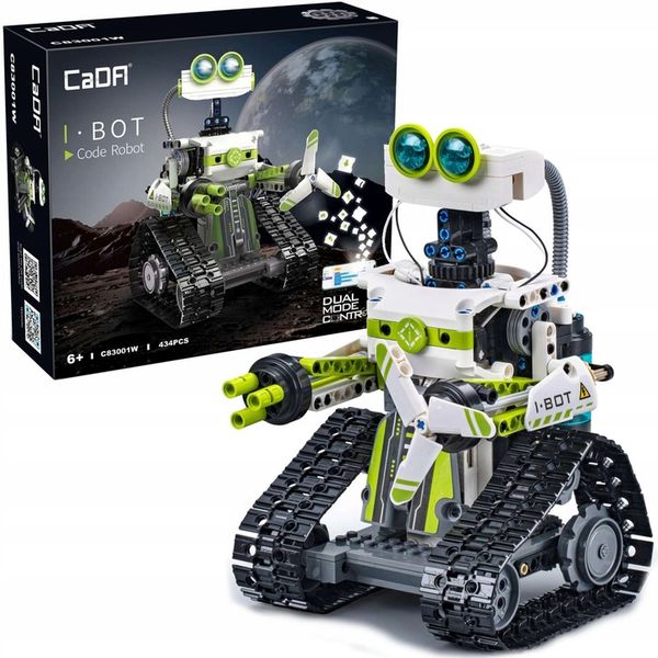 CADA KLOCKI TECHNIC ROBOT PROGRAMOWANY BOT 434EL. STEROWANY Z LED zdjęcie 9