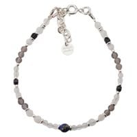 Bransoletka znak zodiaku Koziorożec - mix kamieni i srebro