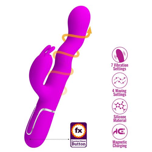 Pretty Love Laursen Purple Waving & Vibrating Rabbit Vibrator na Arena.pl