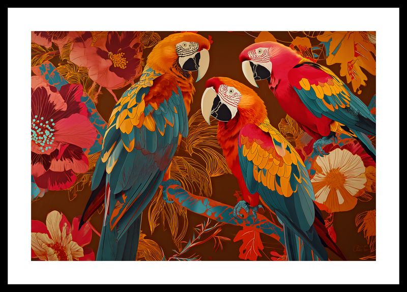 Plakat 45x30cm Kolorowe Ary zdjęcie 3