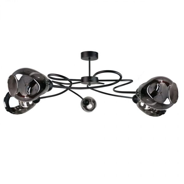 Lampa sufitowa 5xE27 ZAHRA BLACK zdjęcie 1