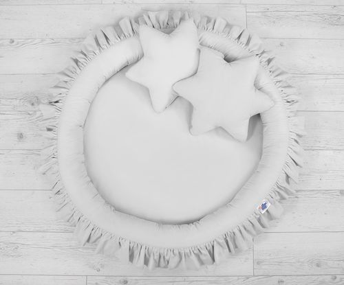 Gniazdko z falbanką - szare na Arena.pl