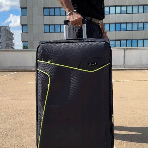 Walizka DUŻA na kółkach podróżna MATERIAŁOWA miękka pojemna GRATIS KOLORY na Arena.pl