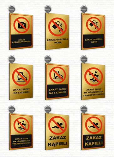 Tabliczka znak informacyjny 40x30 Złota PARKING DLA PREZESA Nierdzewna na Arena.pl