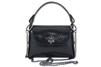 Lakierowana torebka wizytowa skórzana - Czarna