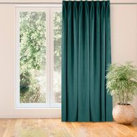 Zasłona VILA velvetowa na flexach 265x175 morska wzór 2 Homede