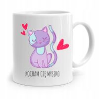 Kubek Prezent Dla Dziewczyny Kocham Cię Myszko Z Nadrukiem Ze Zdjęciem